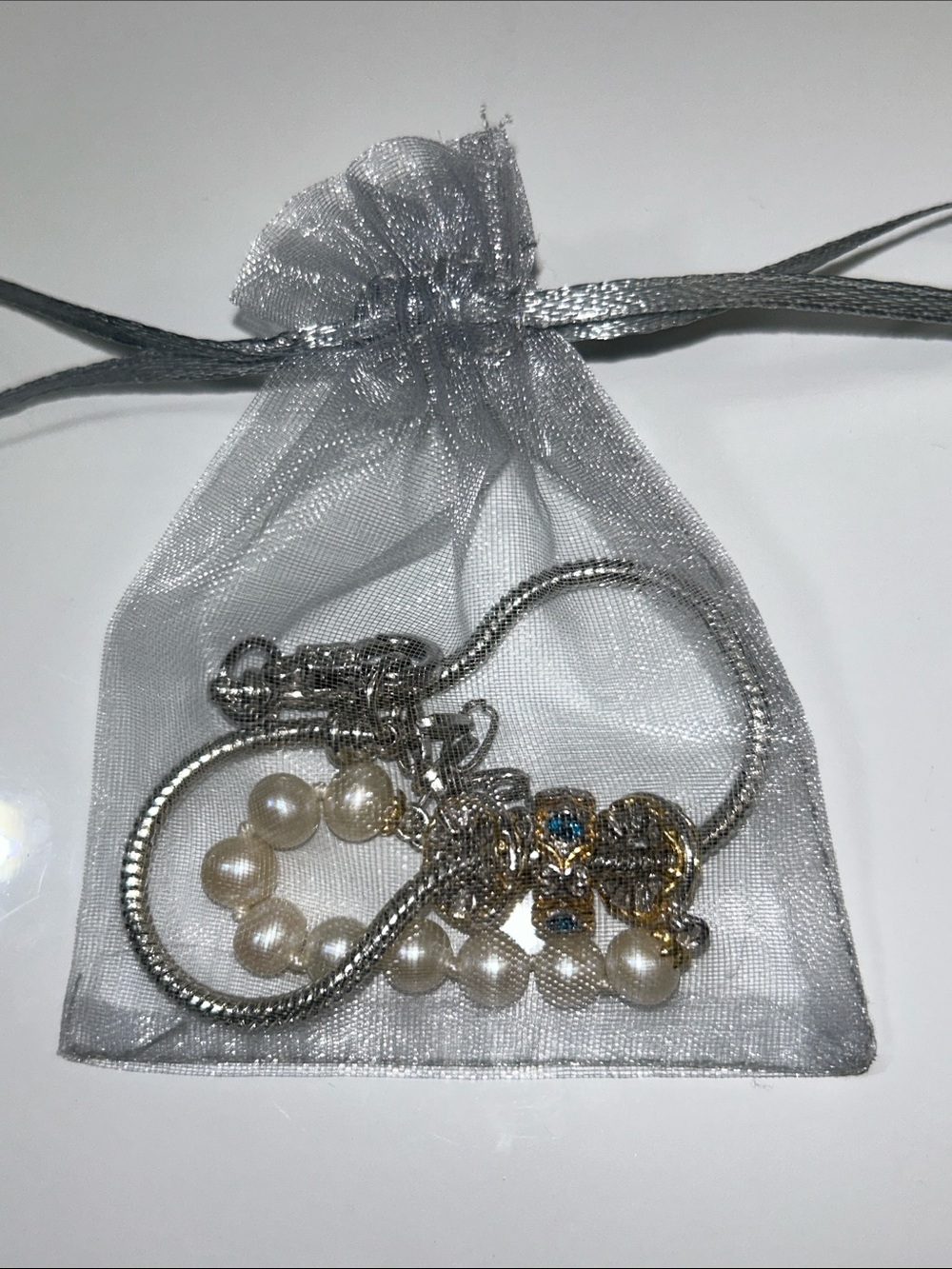 NWOT Gems En Vogue Palladium 18k Genuine Gemstone Euro Style Charm Set - Picture 8 of 8